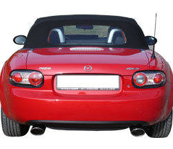 FOX Mazda MX5 Typ NC Endschalldämpfer Ausgang rechts/links - 115x85 Typ 32 rechts/links - kernig sportlicher Sound mit TÜV-Teilegutachten