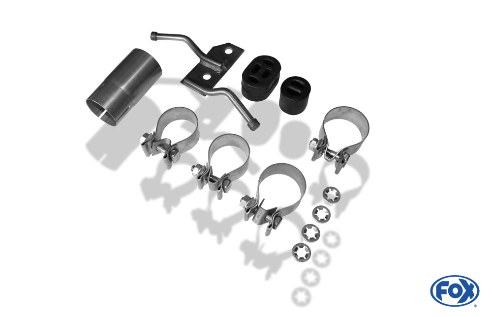 FOX Mercedes C-Klasse 4 Zylinder - W204/S204 Endschalldämpfer rechts/links mit Y-Verbindungsstück - 2x115x85 Typ 32 rechts/links