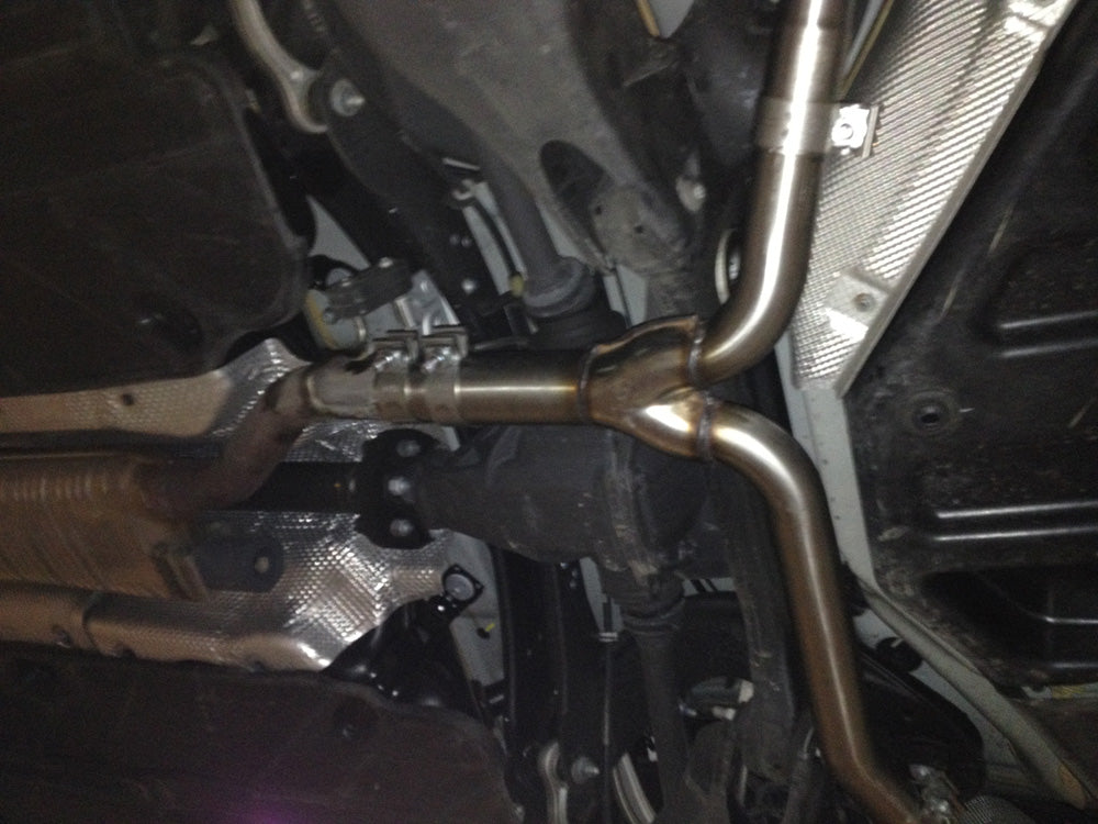 FOX Mercedes C-Klasse 4 Zylinder - W204/S204 Endschalldämpfer rechts/links mit Y-Verbindungsstück - 115x85 Typ 38 rechts/links