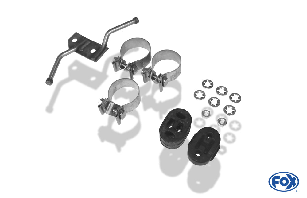 FOX Mercedes C-Klasse 4-Zylinder Coupe C204 Endschalldämpfer rechts/links inkl. Y-Verbindungsrohr - 115x85 Typ 32 rechts/links