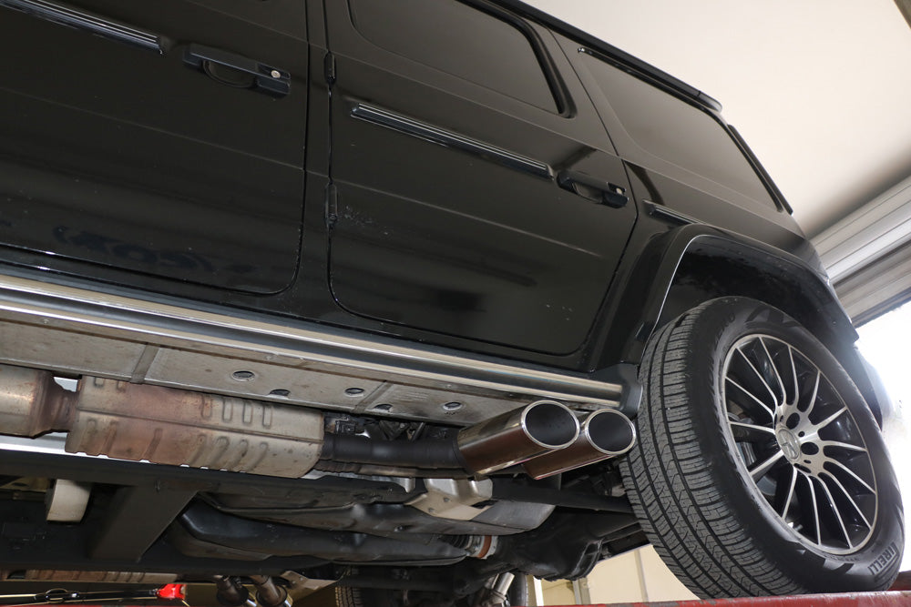 FOX Mercedes G-Klasse G500 310kW - 463 Endrohr zum anstecken - 2x115x85 Typ 38 rechts und links unterm Trittbrett