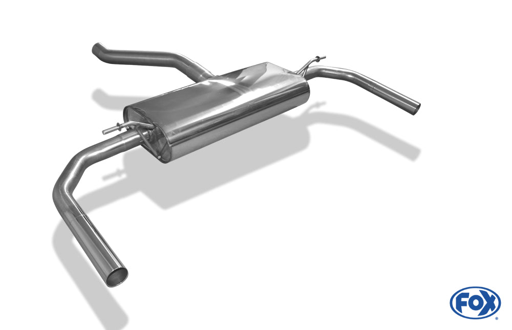 FOX Mercedes CLA - C117/ X117 mit AMG-Line Endrohren Endschalldämpfer quer Ausgang rechts/links - Für Modelle mit originalen Standard Endrohren - diese können einfach verschraubt werden