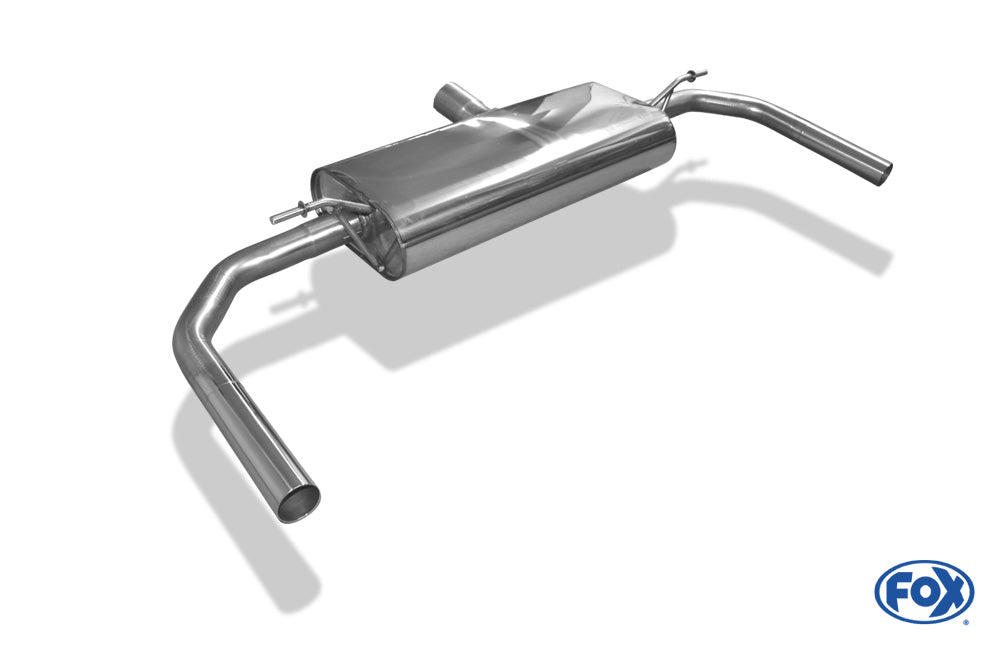 FOX Mercedes CLA - C117/ X117 mit originalen Endrohre - 4-matic Endschalldämpfer quer Ausgang rechts/links - Für Modelle mit originalen Standard Endrohren - diese können einfach verschraubt werden