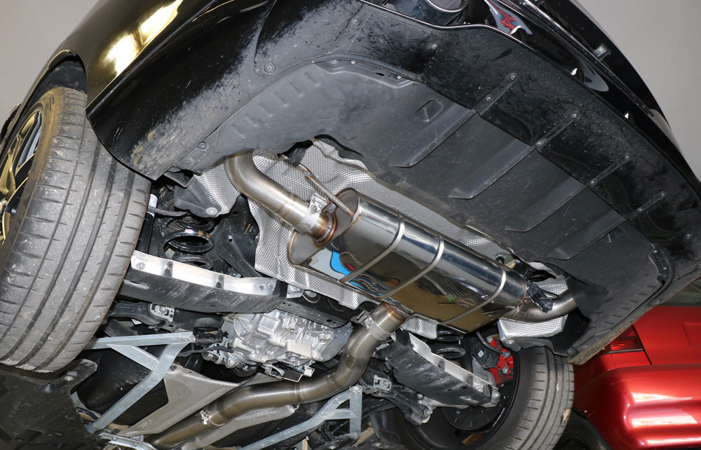 FOX Mercedes CLA 45/ 45S - 118 Endschalldämpfer quer Ausgang rechts/links - Ausgang der Endrohre in den originalen Endrohren