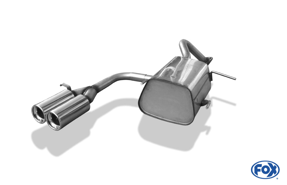 FOX Nissan Micra K11 Endschalldämpfer Ausgang mittig - 2x76 Typ 13
