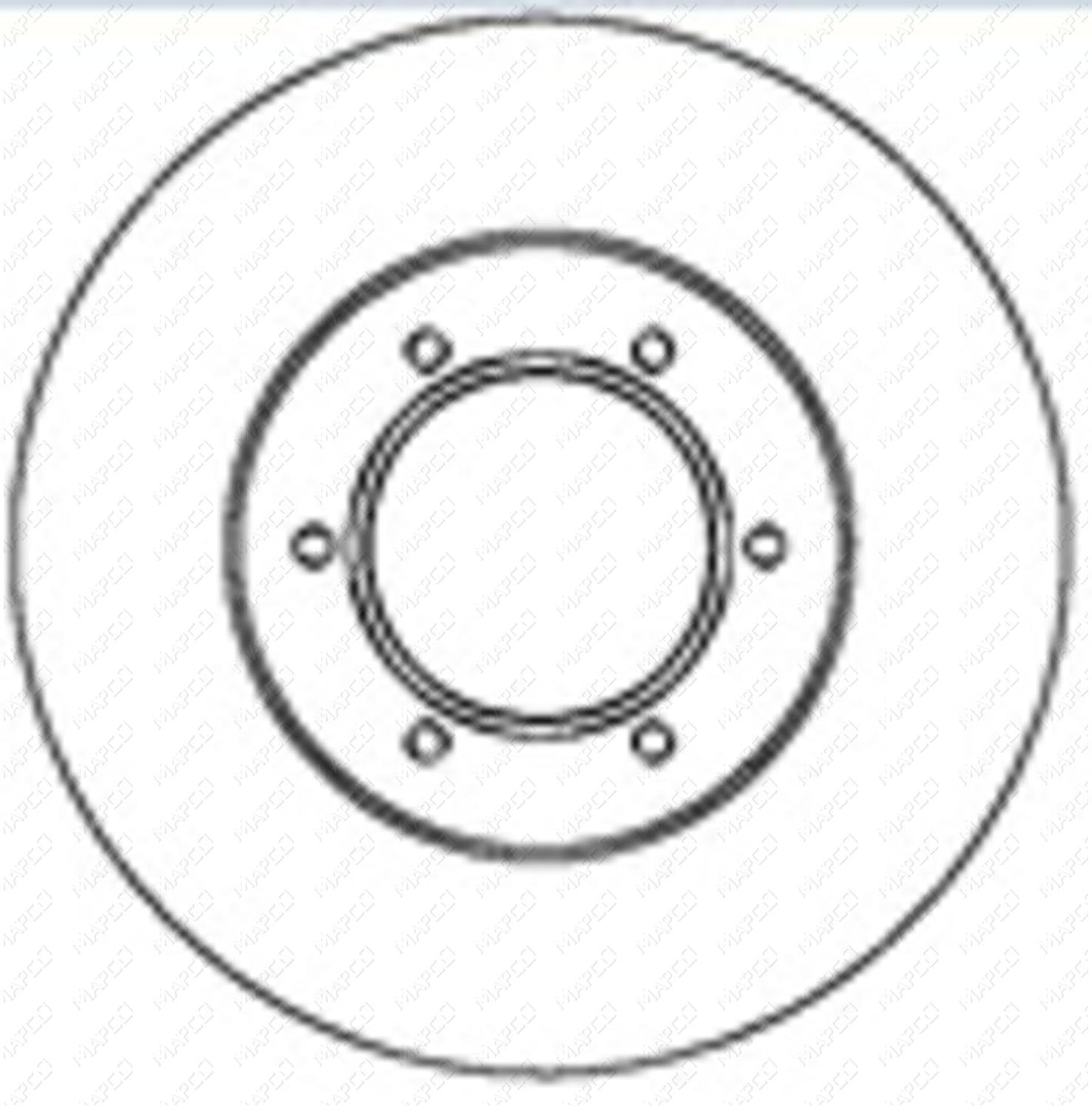 MAPCO Bremsscheibe Vorderachse 15281