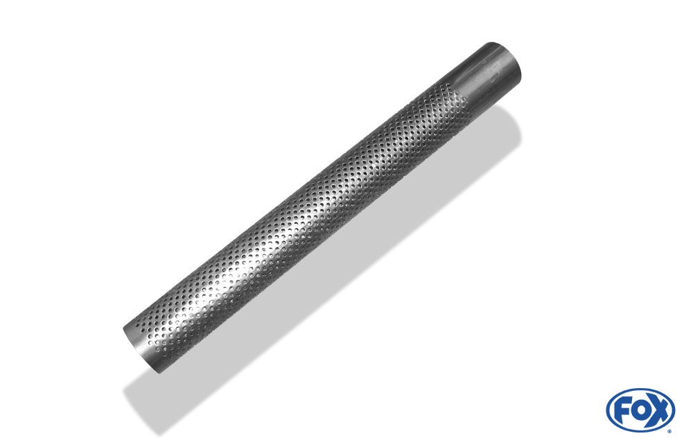 FOX Perforiertes Rohr Variante 1 - Ø55mm - Länge: 460mm Mit ausgestanzten Löchern Ø3mm - Material: 1:4512