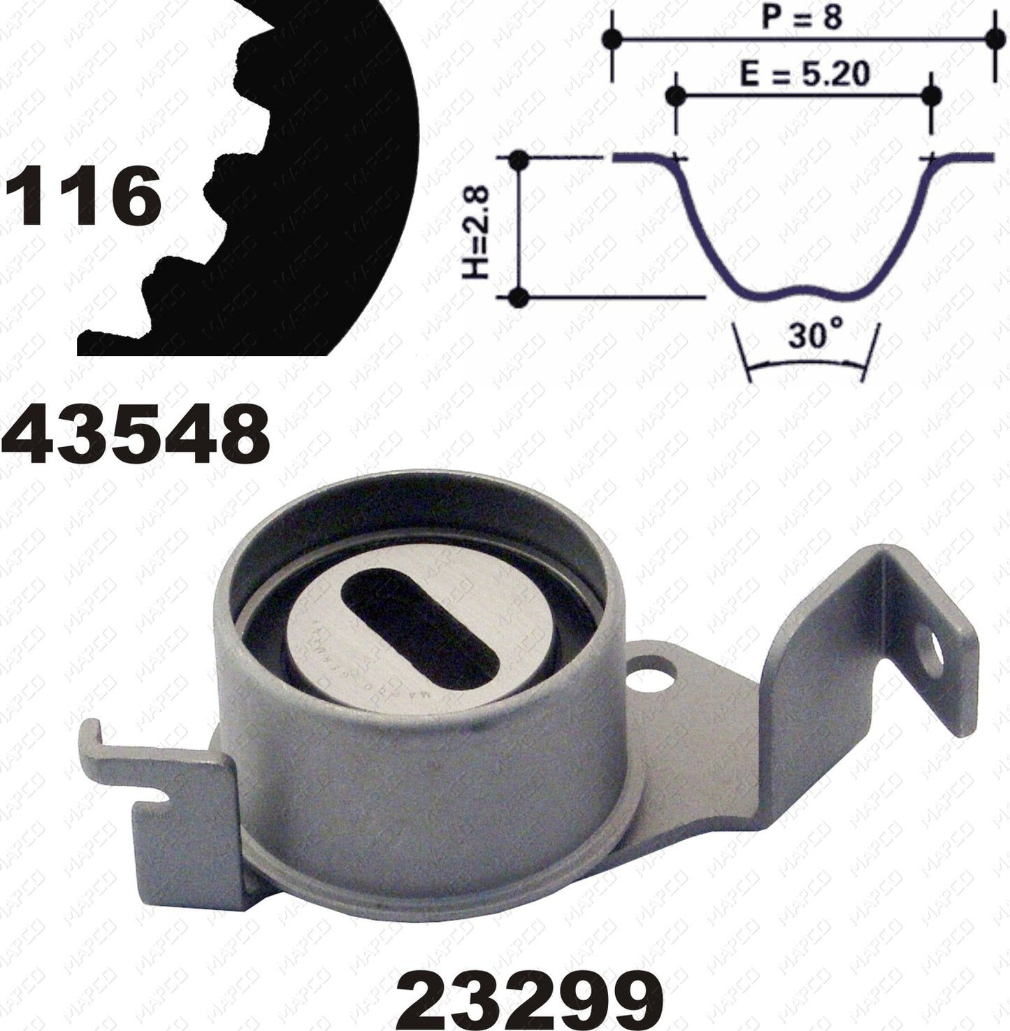 MAPCO Zahnriemensatz 23548