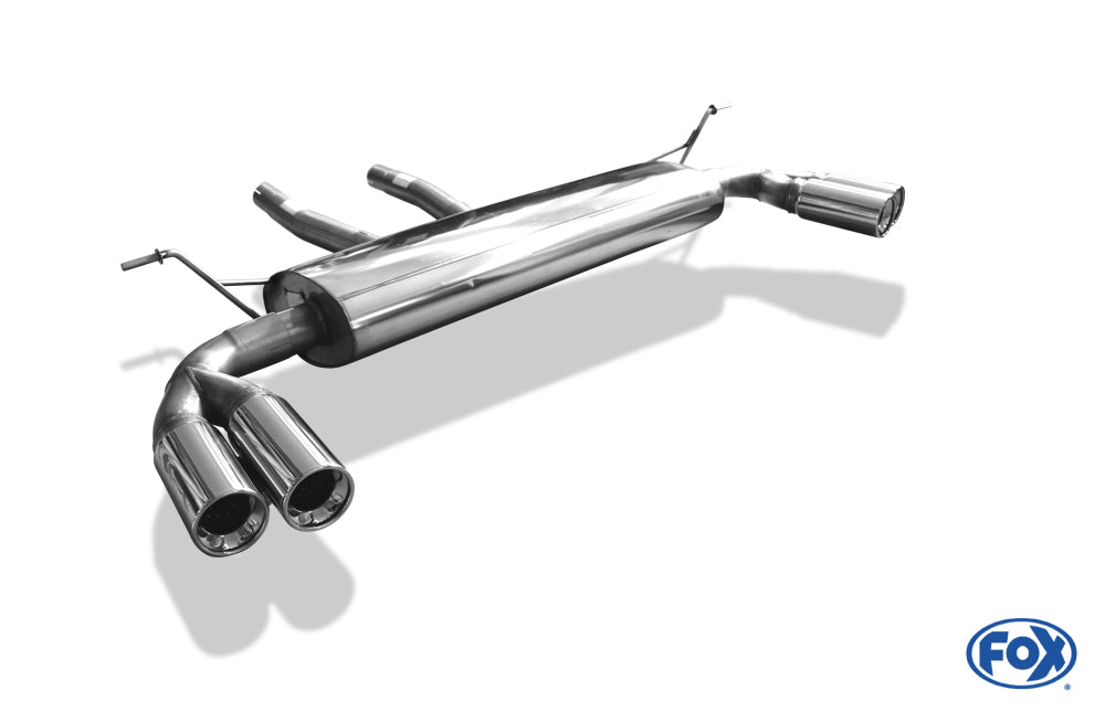 FOX Porsche Cayenne Endschalldämpfer rechts/links mit Y-Verbindungsrohr - 2x90 Typ 13 rechts/links