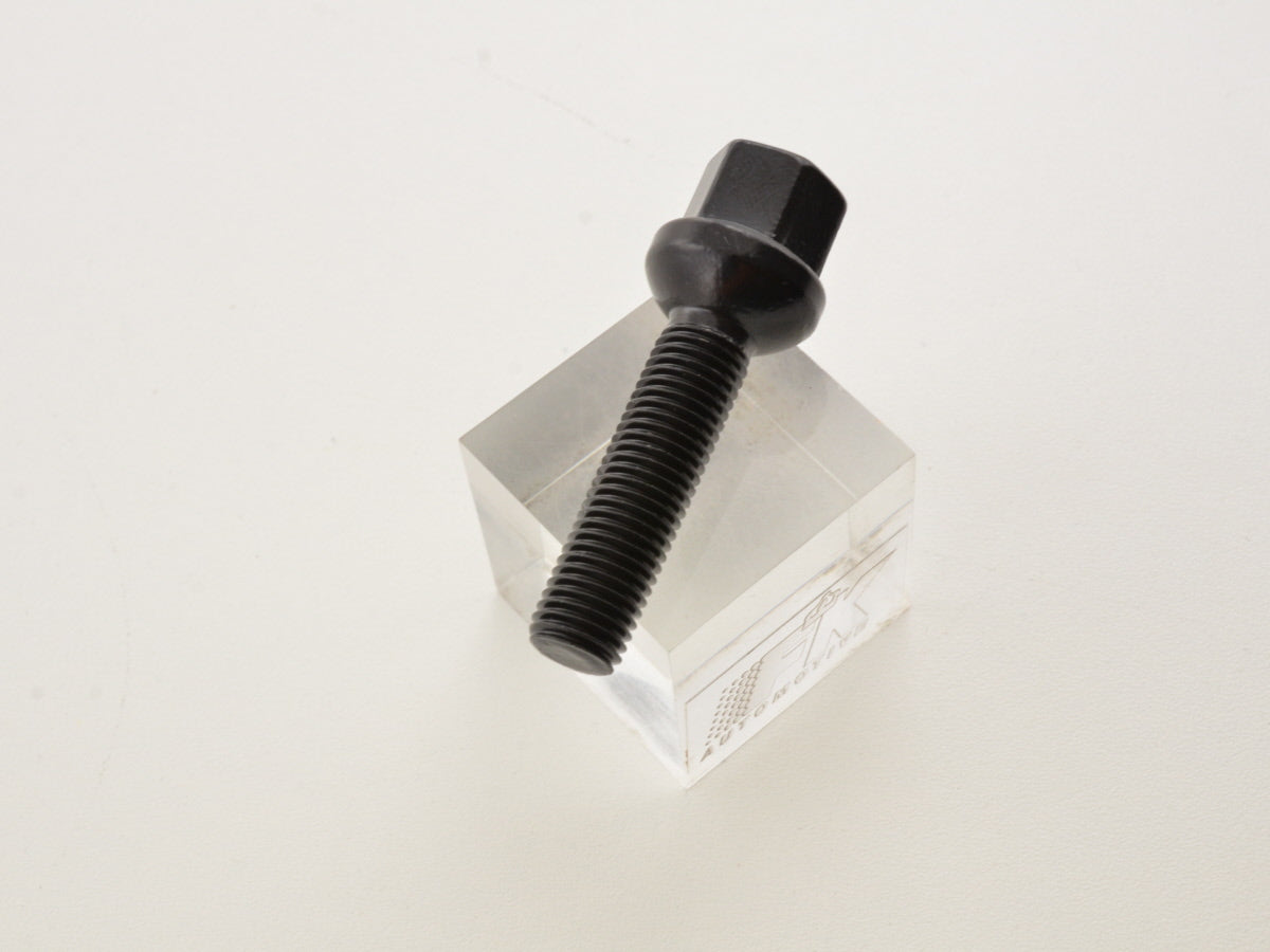 Radschrauben Set (8 Stk.) Schaftlänge 45mm Kugelbund schwarz M12x1,5