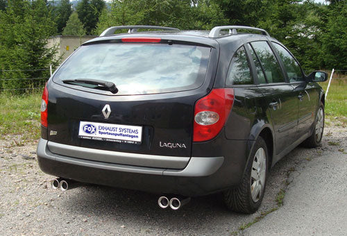 FOX Renault Laguna II K74 - Grandtour Endschalldämpfer Ausgang rechts/links - 2x80 Typ 13 rechts/links