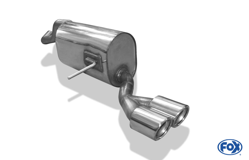 FOX Renault Captur Endschalldämpfer einseitig - 2x76 Typ 16