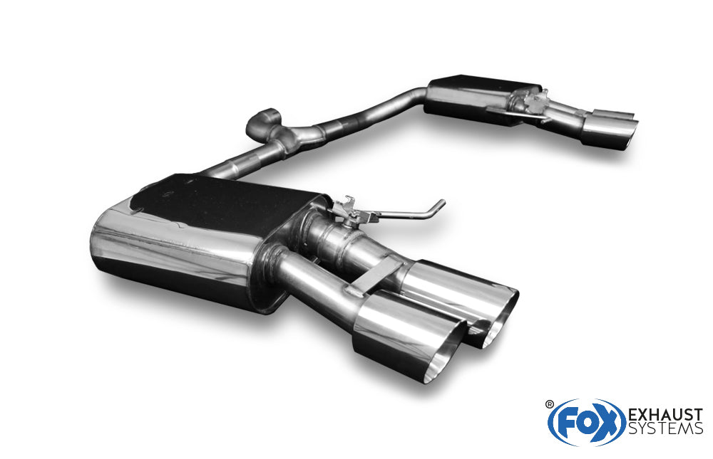 FOX Skoda Superb III 3V 4x4 Endschalldämpfer rechts/links mit Abgasklappen - 2x90 Typ 25 rechts/links