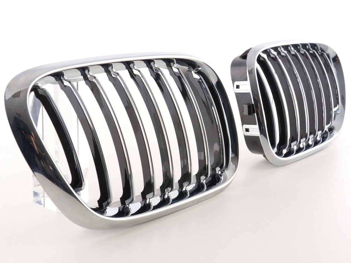 Sportgrill Frontgrill Grill BMW X5 Typ E53 Bj. 99-03 chrom/schwarz