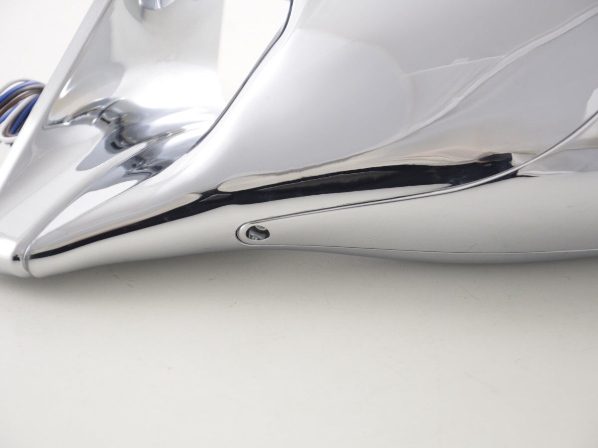 Außenspiegel Sportspiegel Set N-Look 4-polig verstellbar mit Chrom-Blende chrom Linkslenker