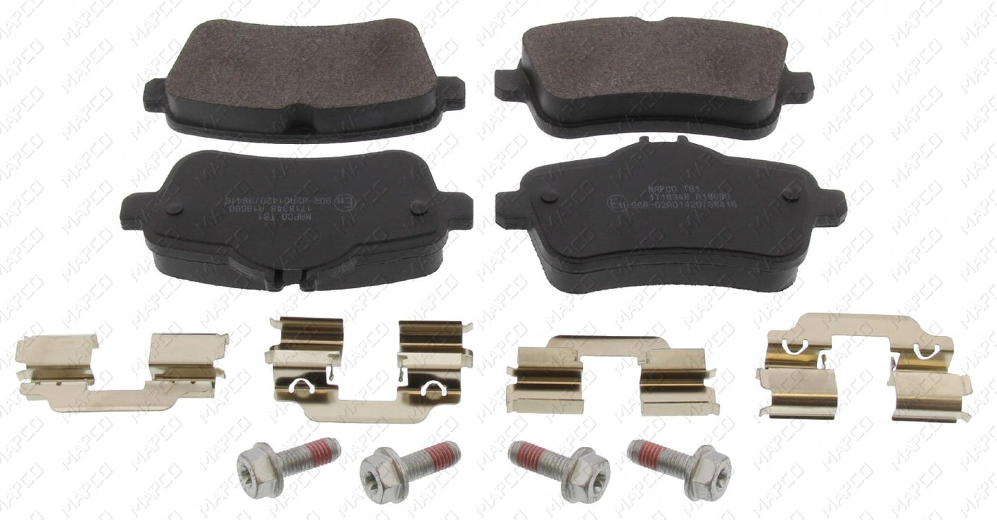 MAPCO Bremsbelagsatz, Scheibenbremse Hinterachse 6951