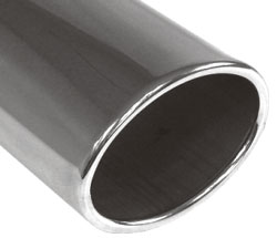 FOX Anschweißendrohr Typ 36 125x100 mm / Länge: 170 mm - oval / eingerollt / gerade / ohne Absorber