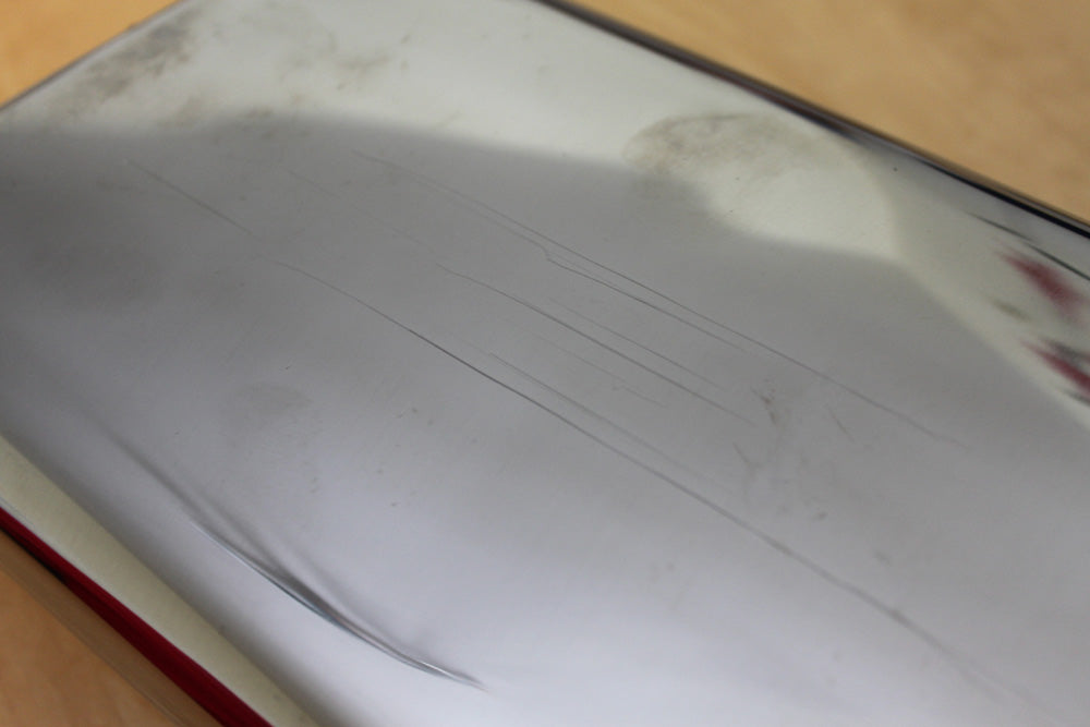 FOX Sonderangebot Endrohr Typ 59 Links - 2. Wahl 145x65 mm / Länge: 270 mm - trapezförmig / eingerollt / 20° abgeschrägt nach unten/ nach links 15° abgeschrägt