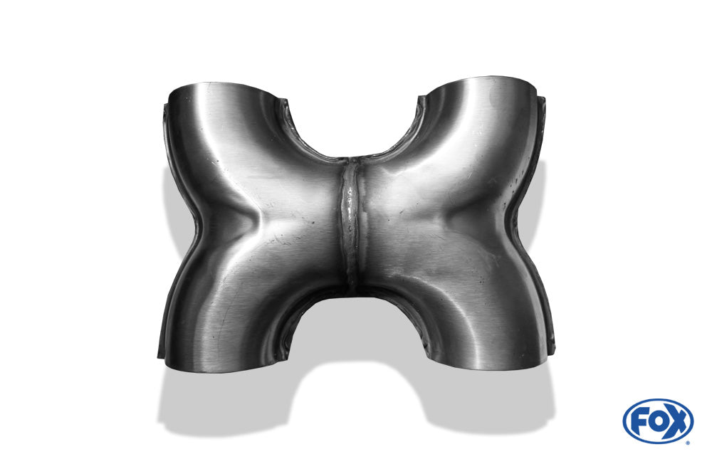 FOX H-Verbinder Ø50mm 4x50mm innen Durchlass innen 55mm Länge: 160mm Breite: ca. 210mm