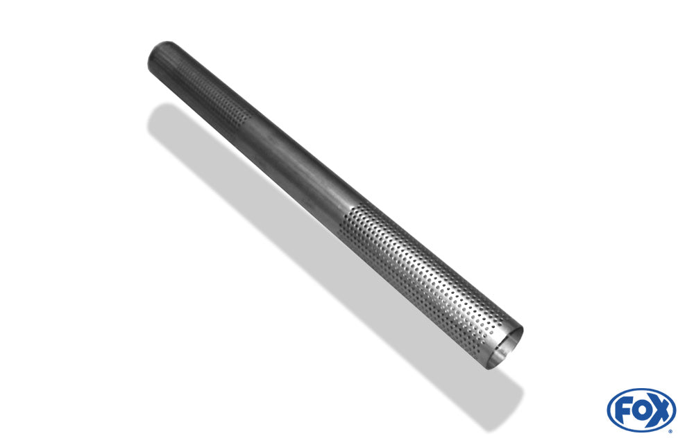 FOX Perforiertes Rohr Variante 1 - Ø76mm - Länge: 640mm Mit ausgestanzten Löchern Ø3mm - 2/3 sind perforiert - Material: 1:4512