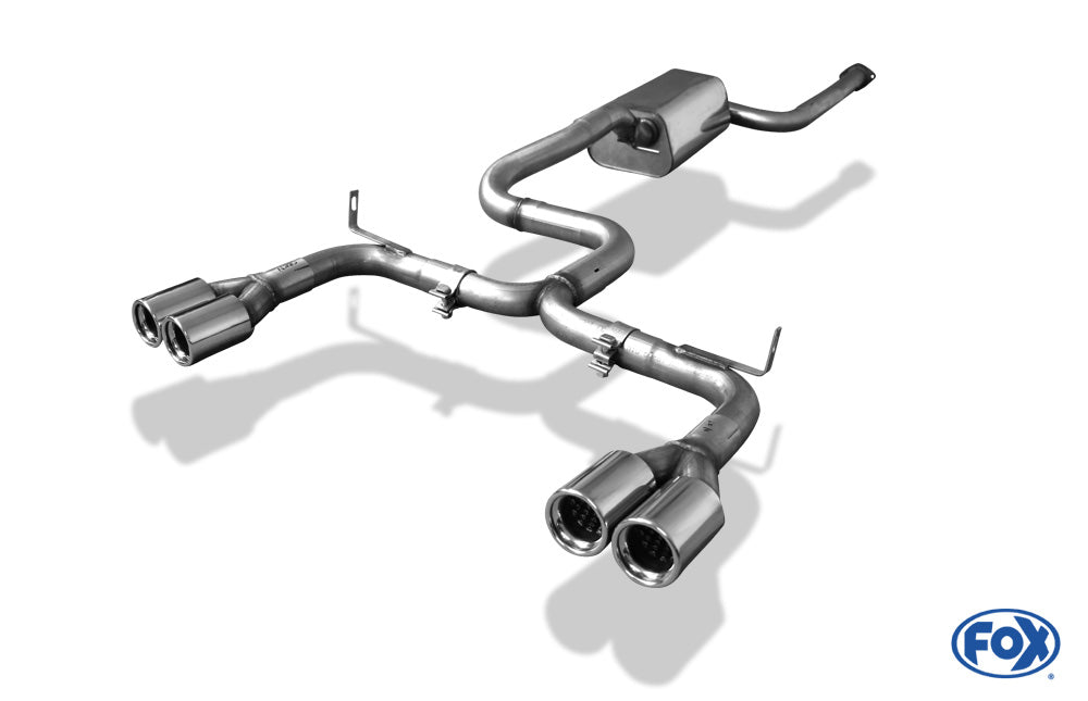 FOX Volvo V50/ S40 II Endschalldämpfer Ausgang rechts/links - 2x76 Typ 13 rechts/links
