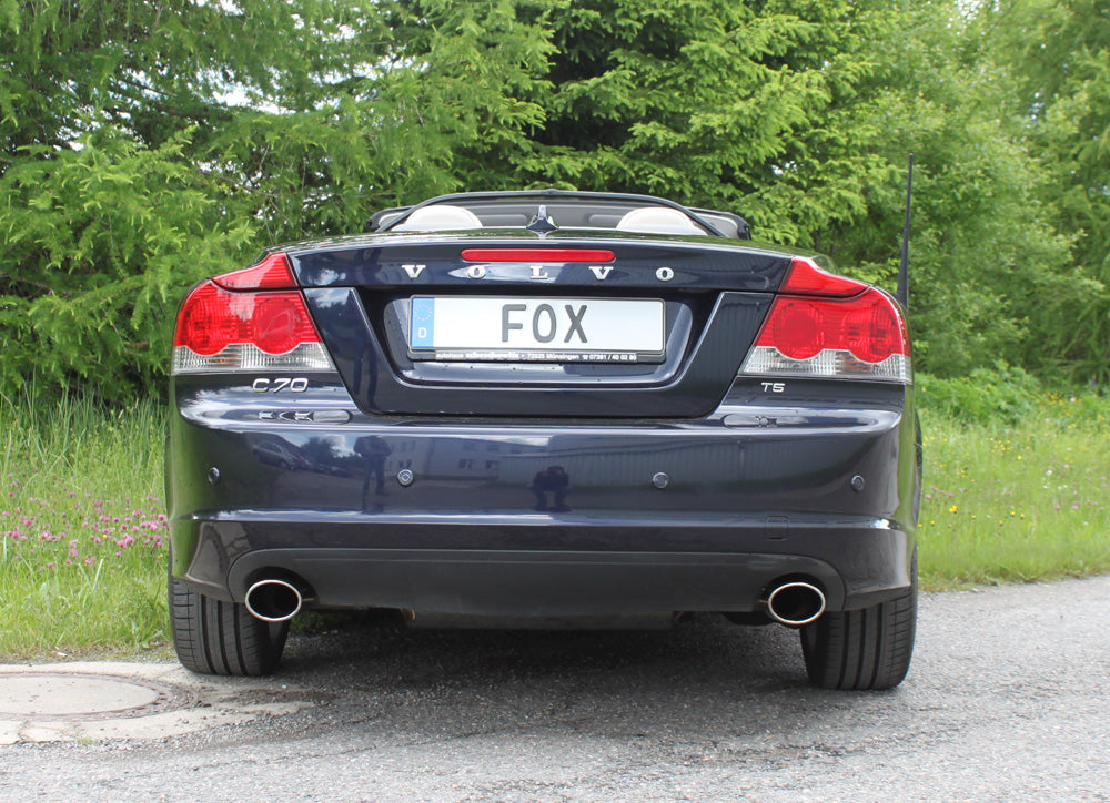 FOX Volvo C70 II - Cabrio Endschalldämpfer quer Ausgang rechts/links - 115x85 Typ 32 rechts/links