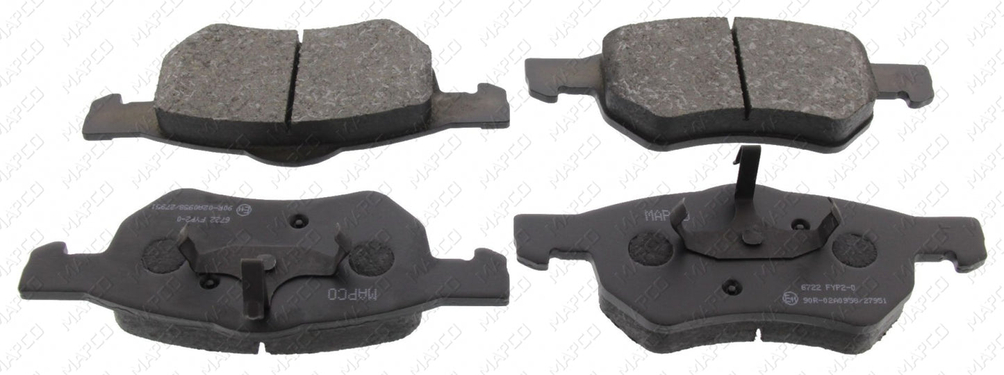 MAPCO Bremsbelagsatz, Scheibenbremse Vorderachse 6722