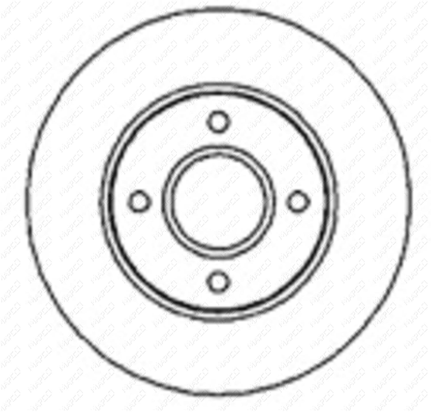 MAPCO Bremsscheibe Vorderachse 15817