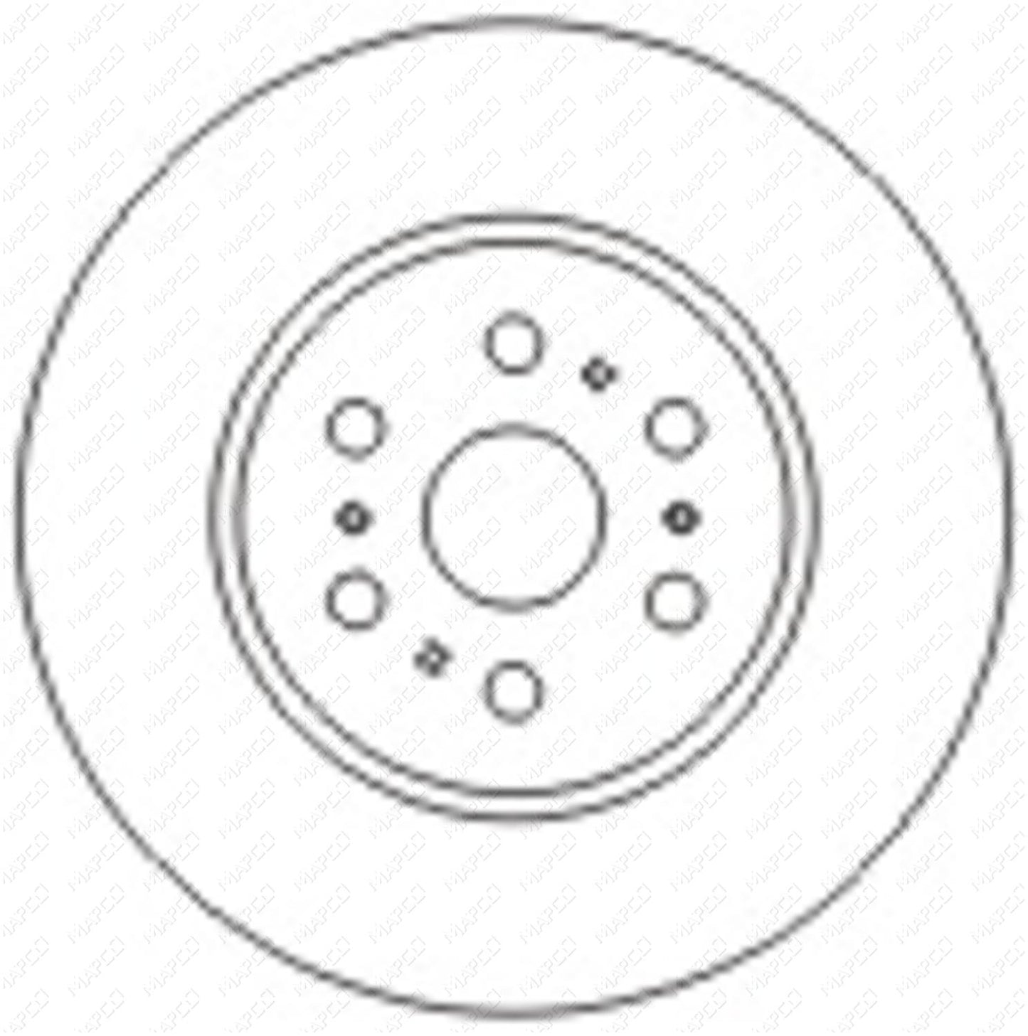 MAPCO Bremsscheibe Vorderachse 45540