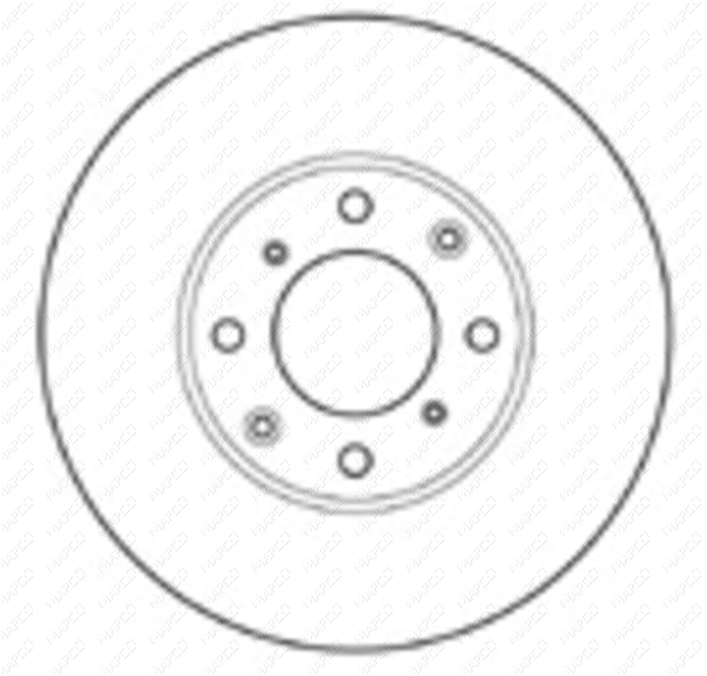 MAPCO Bremsscheibe Vorderachse 15601
