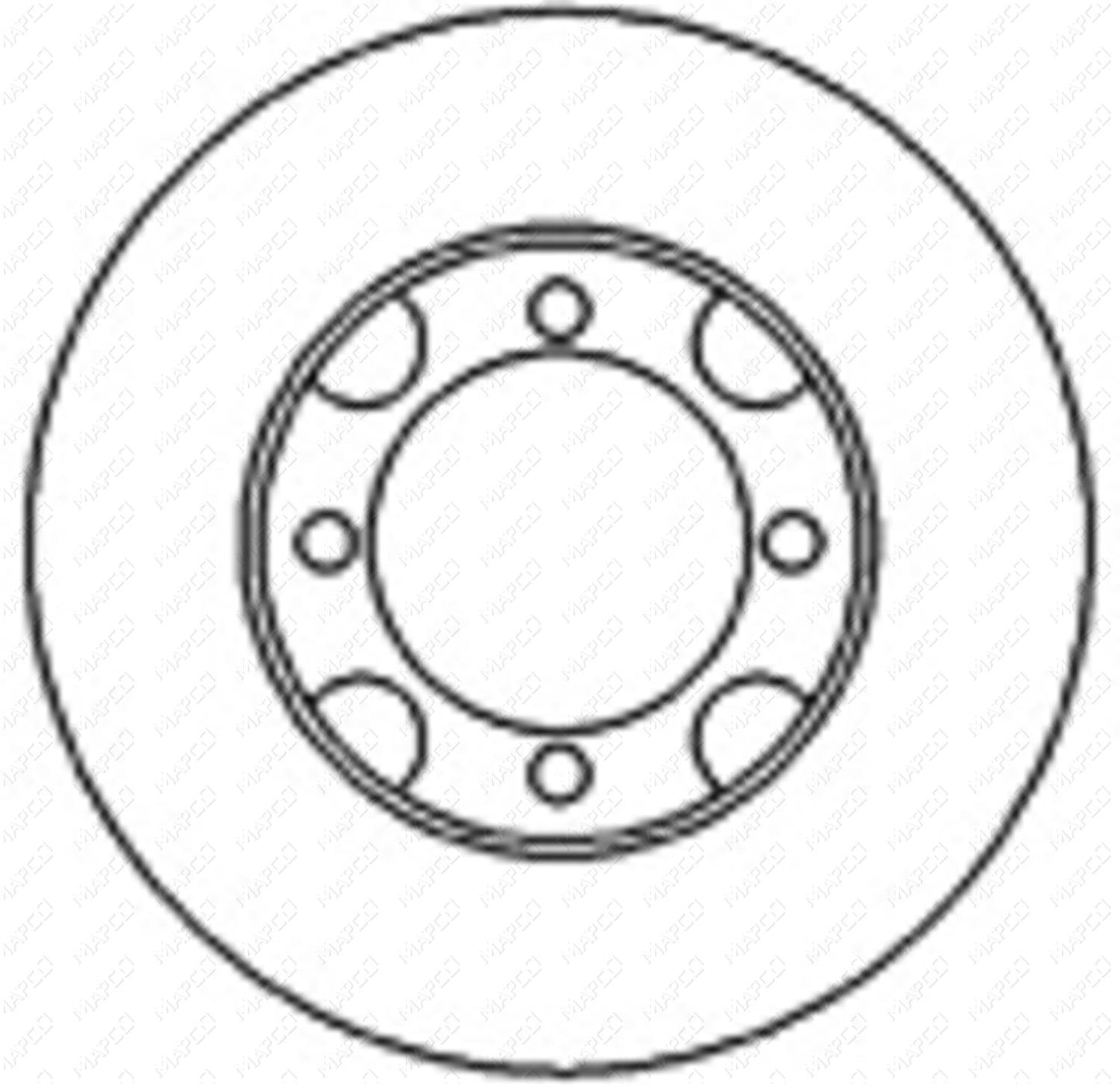 MAPCO Bremsscheibe Vorderachse 25508