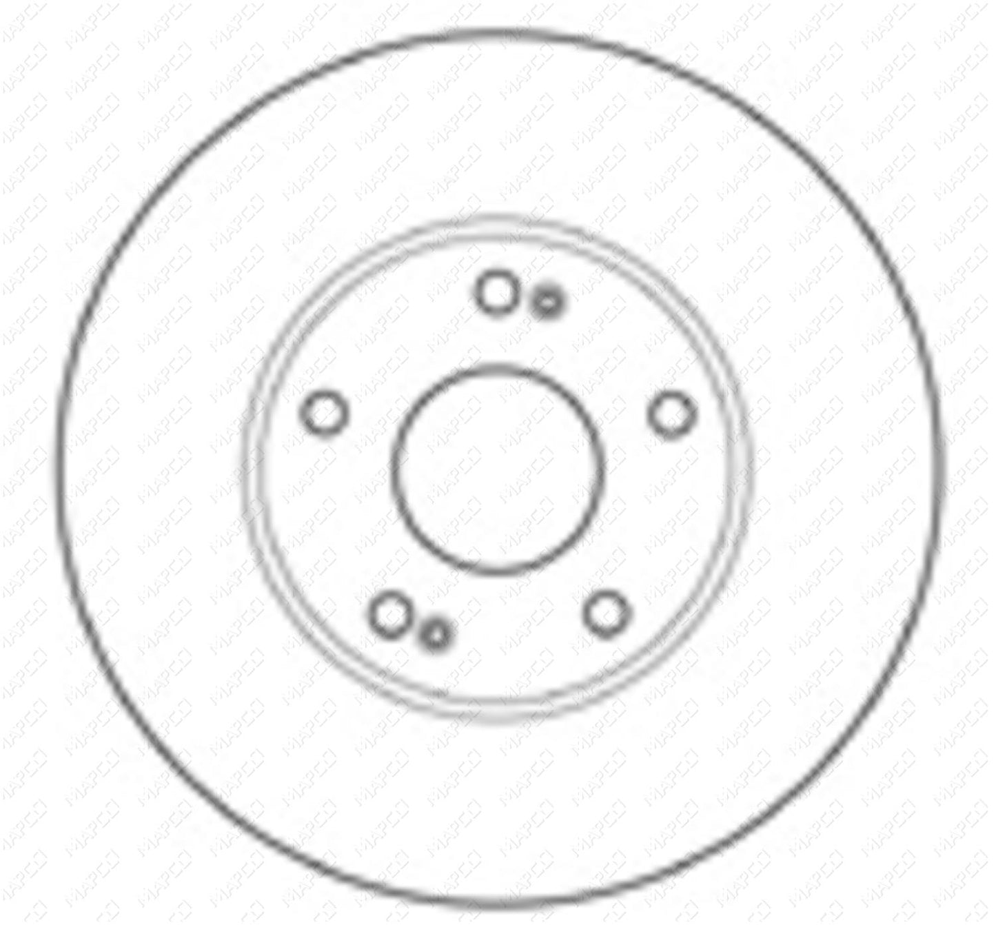 MAPCO Bremsscheibe Vorderachse 15122