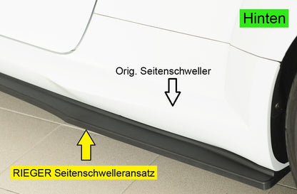 Rieger Seitenschwelleransatz (ca. 19mm) Audi TTS (8J-FV/8S) Roadster 07.14-08.18 (bis Facelift) 00055141