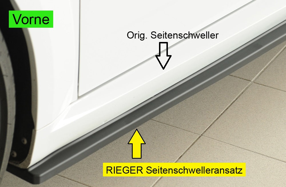 Rieger Seitenschwelleransatz (ca. 19mm) Audi TTS (8J-FV/8S) Roadster 07.14-08.18 (bis Facelift) 00055141