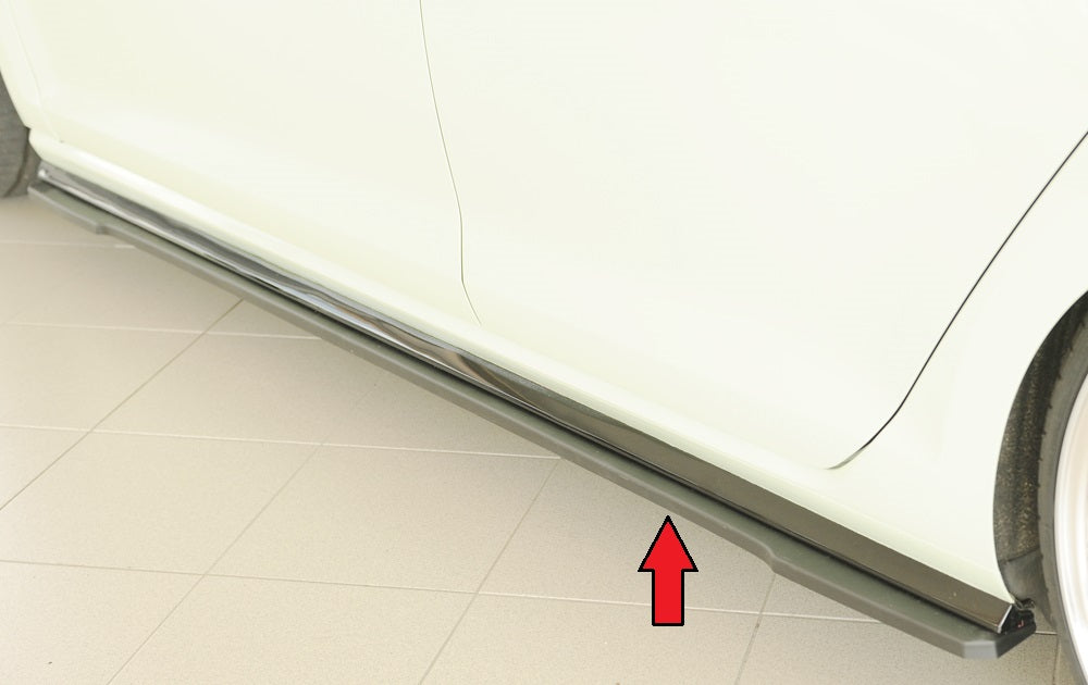 Rieger Seitenschwelleransatz (ca. 19mm) VW Golf 7 R-Line 5-tür. 02.17- (ab Facelift) 00059548