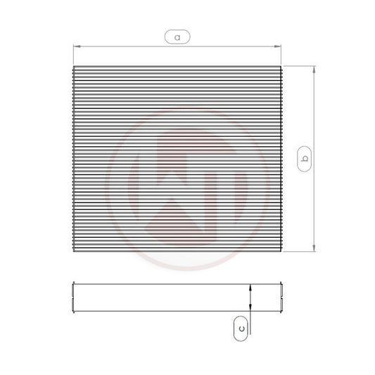Wagner Tuning Wasserkühlernetz 240x251x52