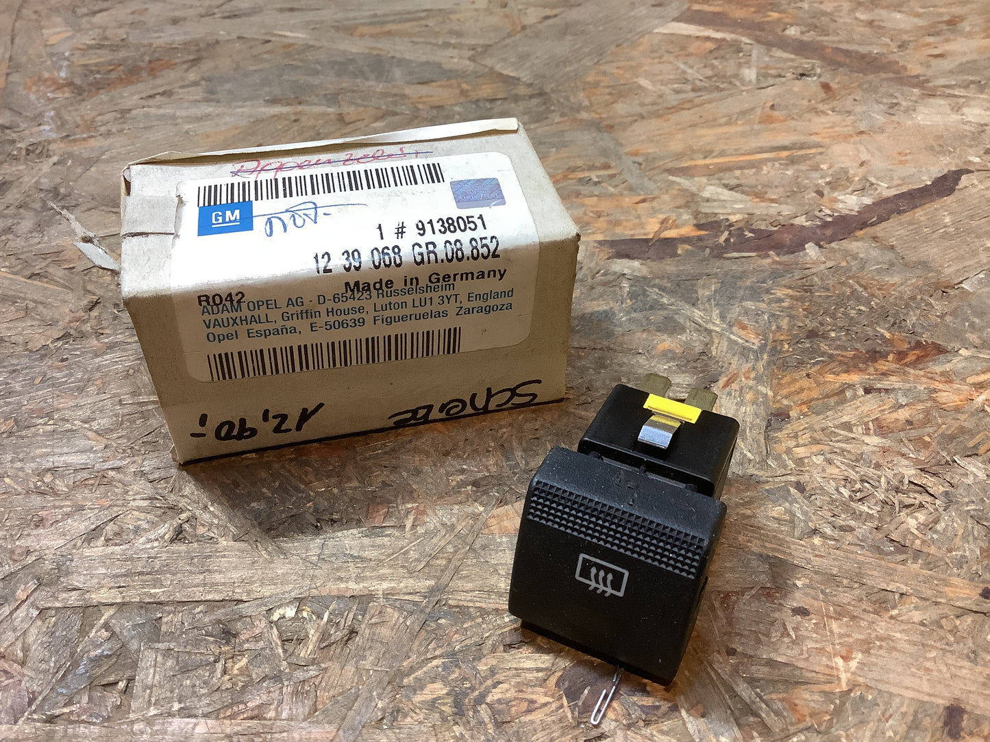 Vectra B Schalter, Heizung, Heckscheibe Original GM NEU