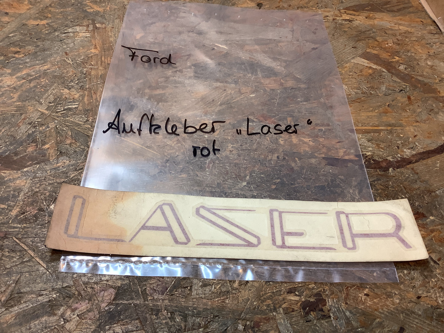 Aufkleber „Laser“ rot Original Ford NEU
