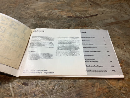 Audi 100 Betriebsanleitung