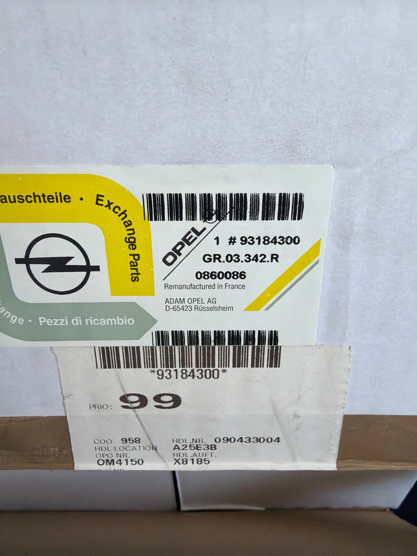 Original GM Opel Vectra C 2,2 L Turbolader NEU