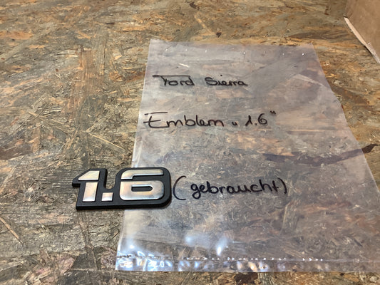 Emblem „1.6“ Original Ford GEBRAUCHT