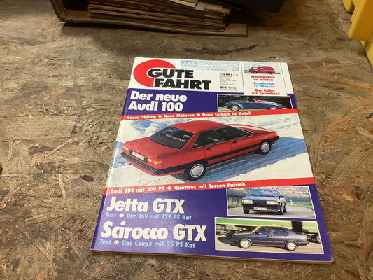 Gute Fahrt Der neue Audi 100 Zeitschrift Ausgabe 2/88