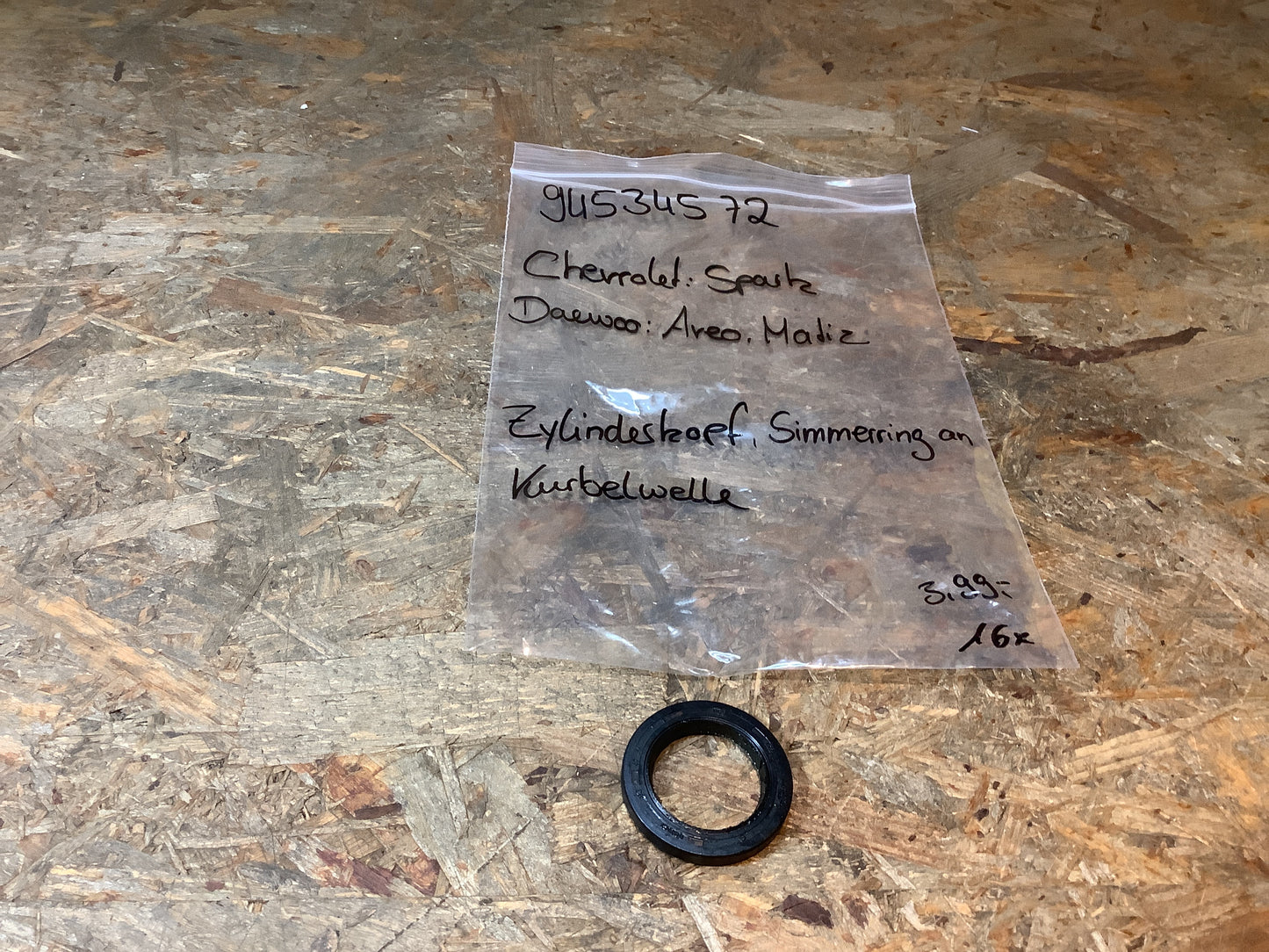 Chevrolet Spark Zylinderkopf, Simmerring an Kurbelwelle Original GM NEU