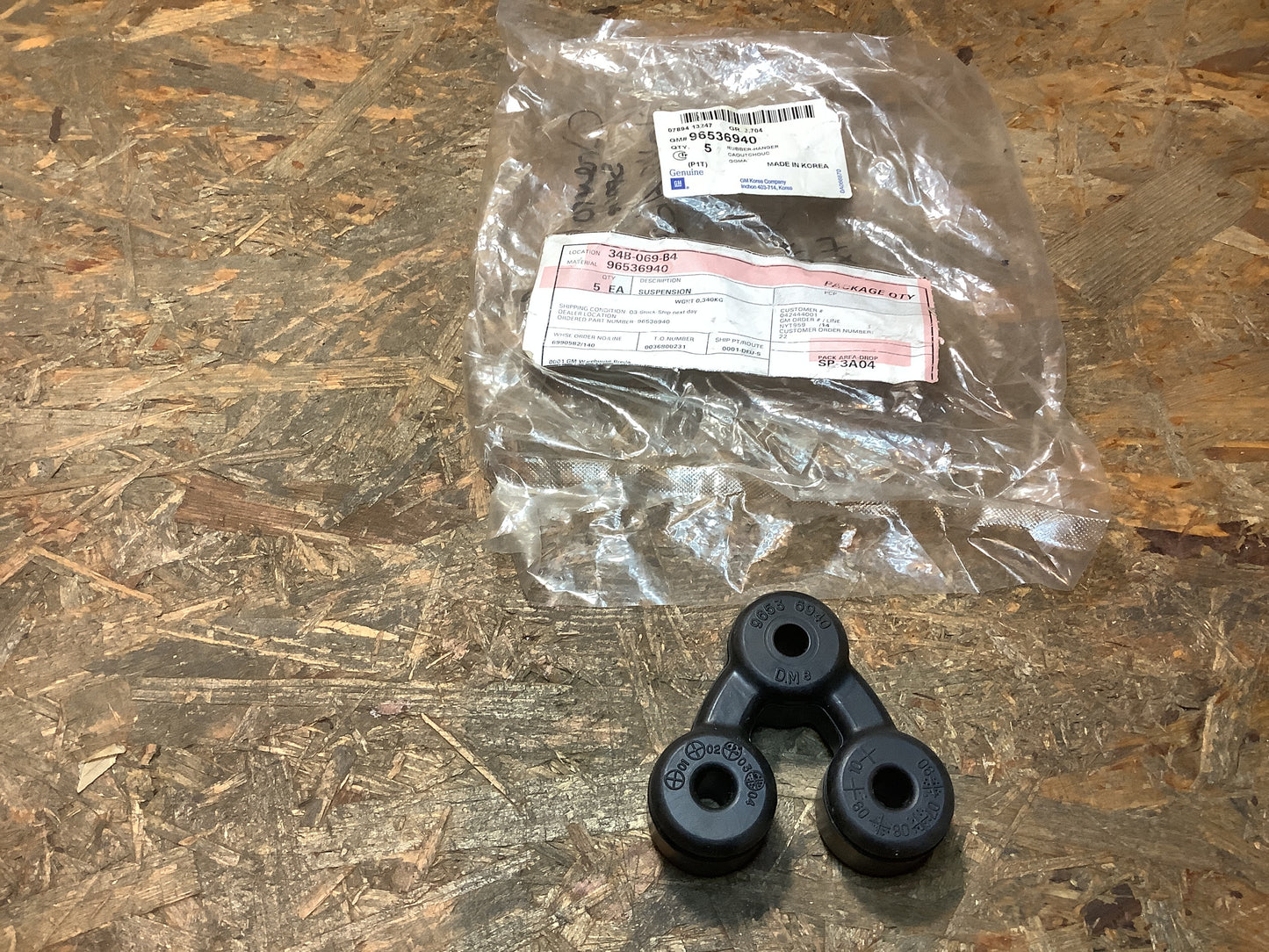 Chevrolet Spark Halter, Abgasanlage Original GM NEU
