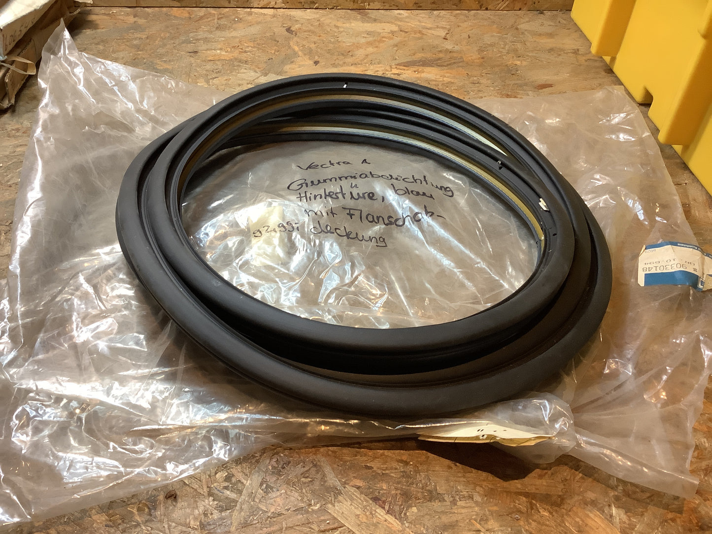 Vectra A Gummiabdichtung Hintertüre, blau mit Flanschabdeckung Original Opel NEU