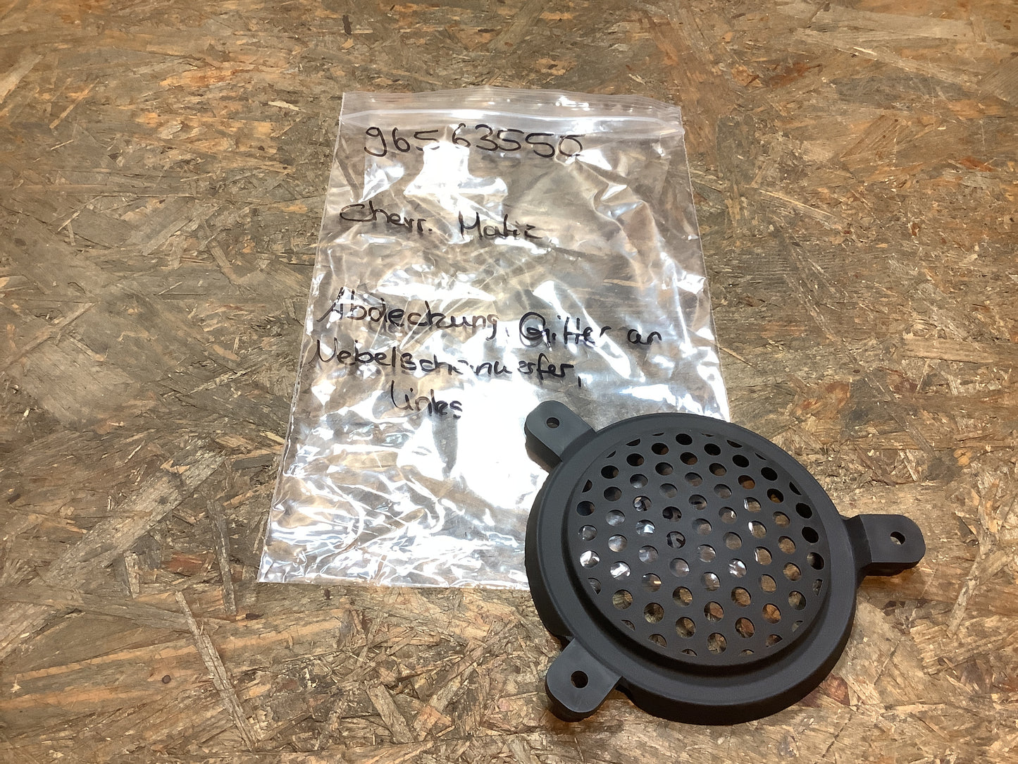 Chevrolet Matiz Abdeckung, Gitter an Nebelscheinwerfer, links Original GM NEU