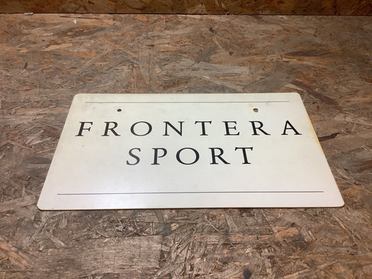 Opel Frontera Sport Kennzeichen