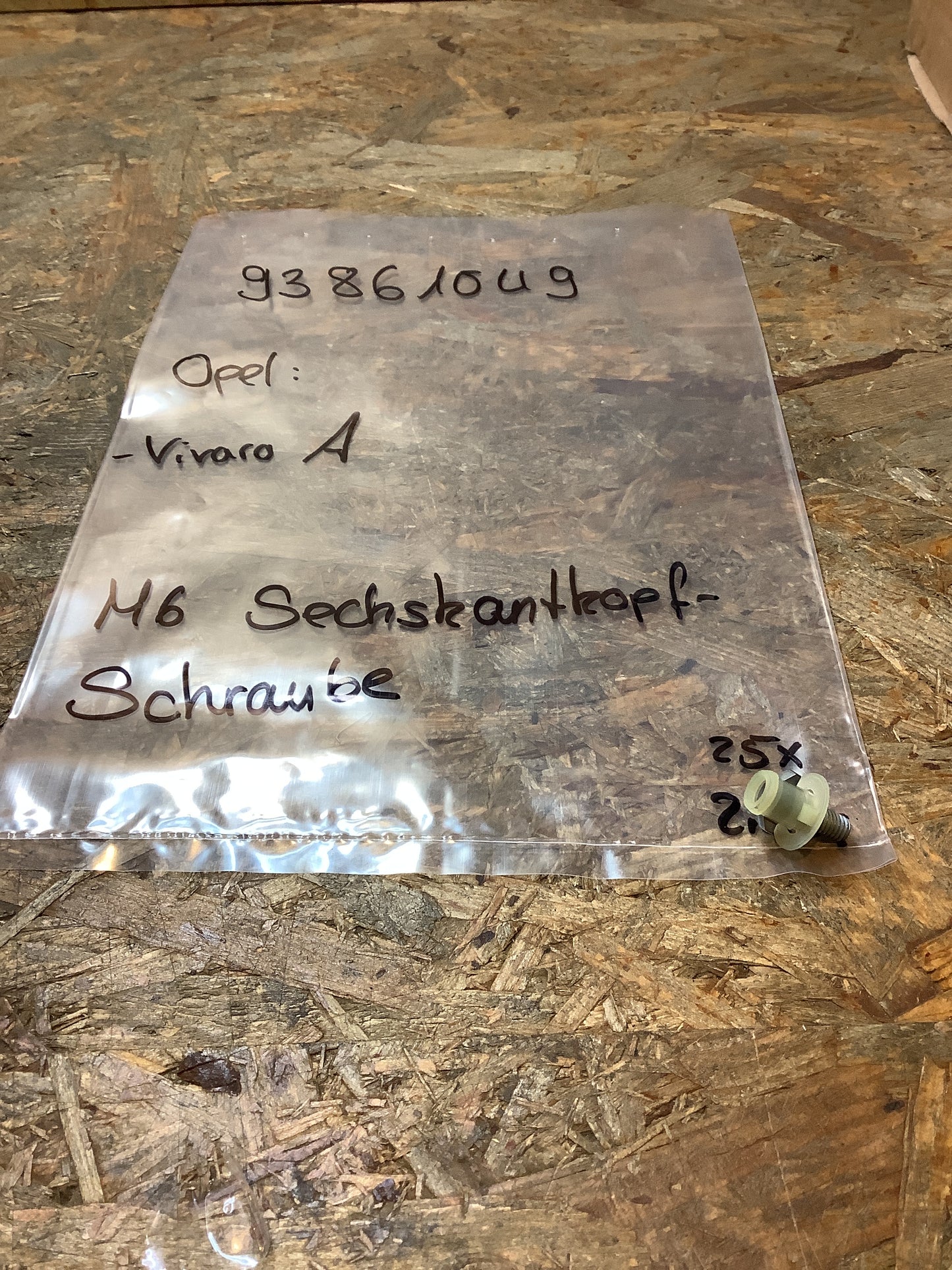 Opel Vivaro A M6 Sechskantkopfschraube Original Opel NEU