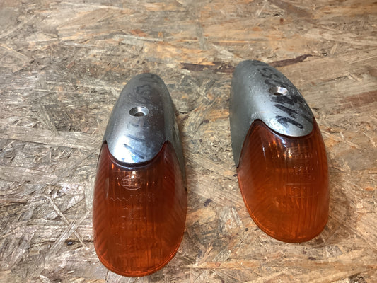 VW Käfer Blinker-Set mit Chromhaube Original Hella NEU