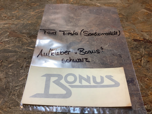 Aufkleber „Bonus“ schwarz Original Ford NEU